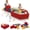 Red, variant on SAETSFEG Toddlers Climbing Toys with Ball Pit, 7-Piece Baby Foam Climbing Blocks with Ball Pool, Kids Indoor Climbing Crawling Activity Soft Play Set, Blue (Balls not Included)