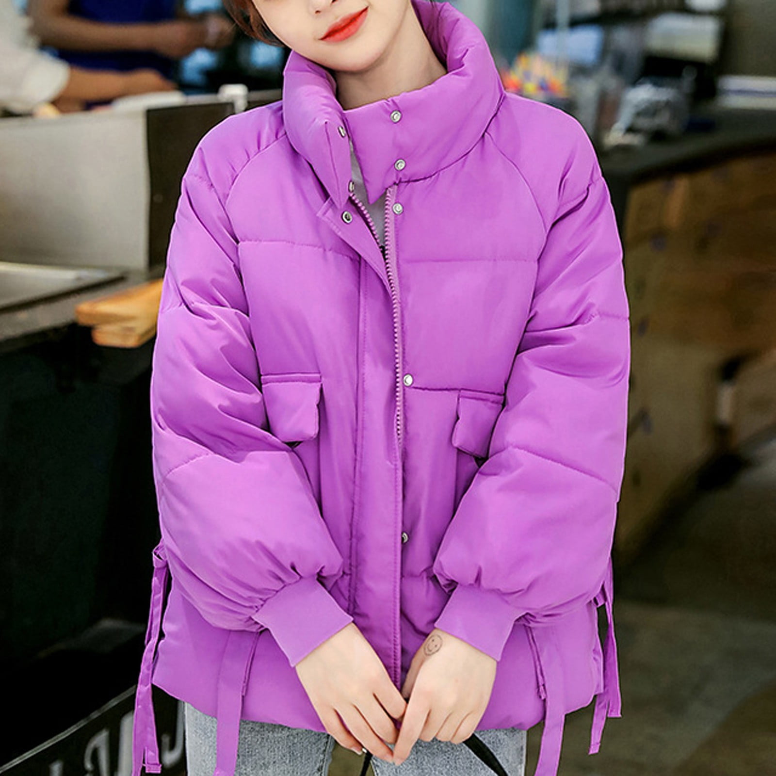 relaxed puffer jacket