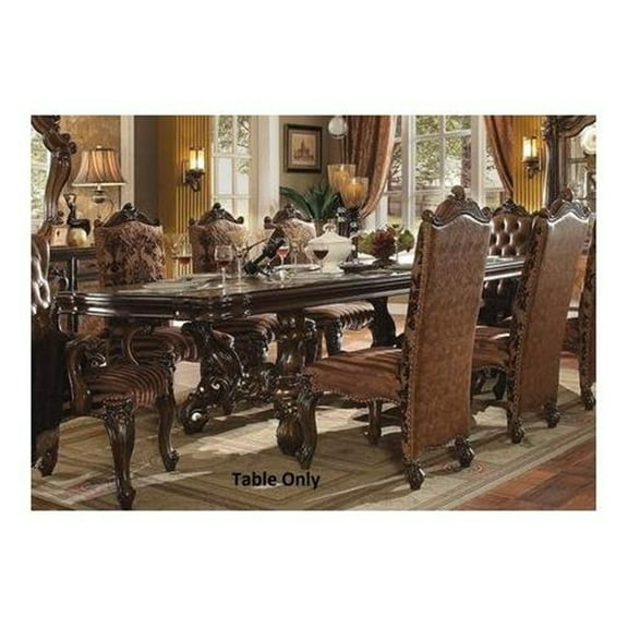 ACME Versailles Dining Table, Cherry Oak