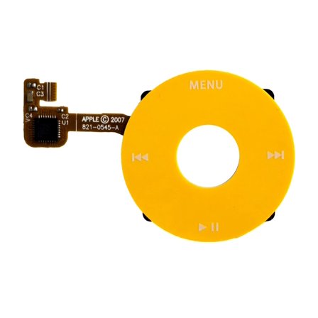 iPod Classic Yellow Click Wheel Flex Apple 6th 7th Gen 80gb 120gb 160gb New