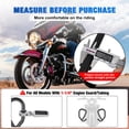 thumbnail image 2 of Nilight 1-1/4" Motorcycle Highway Pegs Adjustable 360° Angled Foot Pegs P-Clamp Universal For 1.25" Engine Guard Crash Bars FootPegs Fits for Harley Davidson Touring Road King Street Glide Sportster, 2 of 9