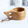 thumbnail image 3 of Taza Kuksa hecha a , taza de ligera y para acampar libre, taza para beber, taza para campamento 15x6.5x9cm DYNWAVEMX Tazas de café de madera, 3 of 8