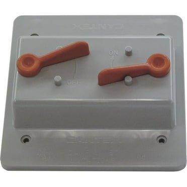 5133331B Gray 2 Gang Weatherproof Electrical Cover