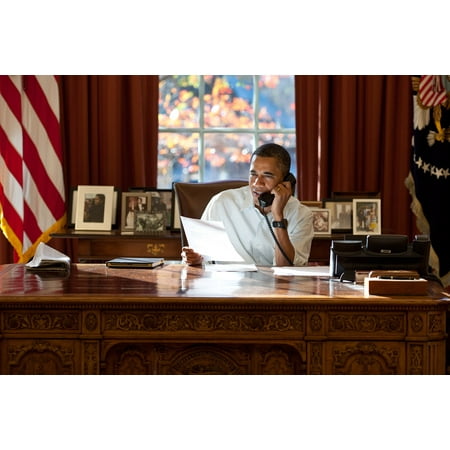 Photo Of Th LAMINATED POSTER Nov. 24, 2011 I photograph a lot of presidential phone calls from the Oval Office. But rarely is th Poster Print 24 x 36 ()