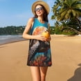 thumbnail image 3 of Disketp Realistic Turtle para Vestido sin Mangas para Mujeres, Vestidos de Verano para Mujeres, Casual y Holgado para la Playa, 3 of 7