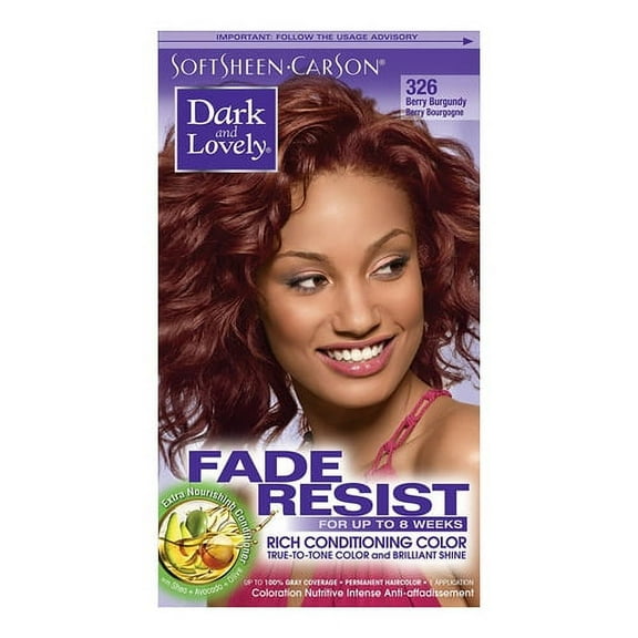 SoftSheen-Carson Dark and Lovely Fade Resist Rich Conditioning Color, 326 Berry Burgundy, 1 Ea