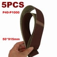 thumbnail image 2 of 5pcs 915mm * 50 mm Cinturones de lijado de óxido 40-1000 Grits de lija Bandas abrasivas for herramientas rotativas de potencia de lijadora Accesorios, 2 of 4