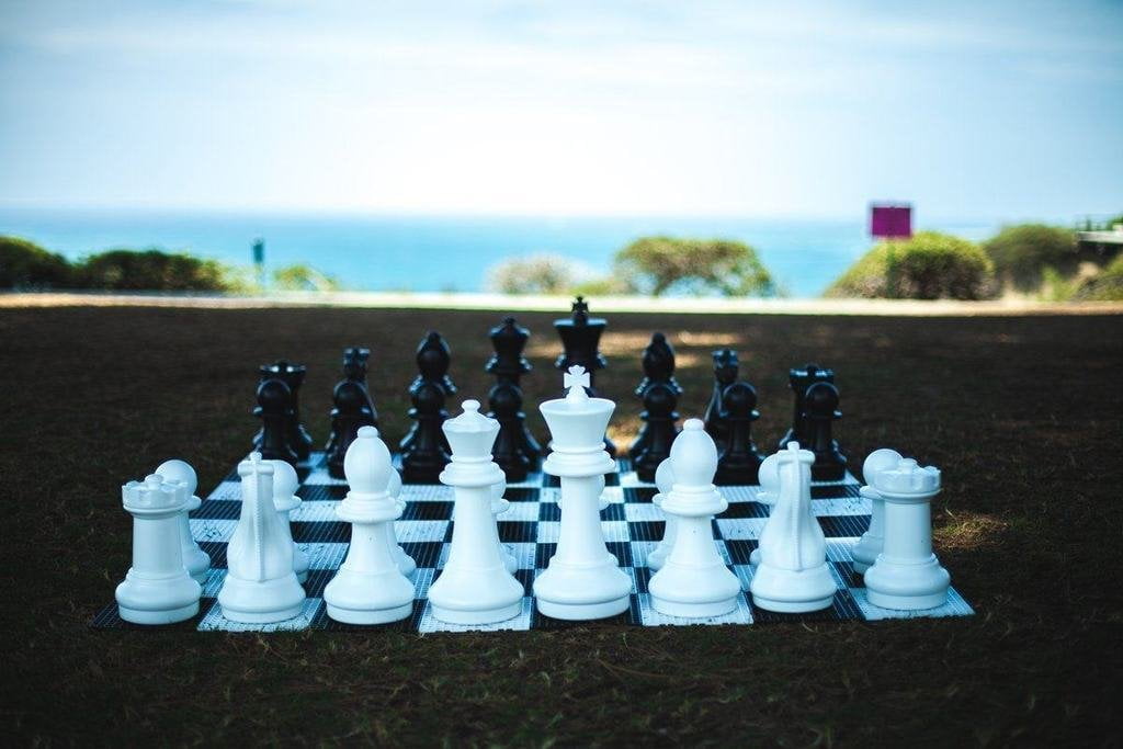 MegaChess 16 Inch Plastic Giant Chess Set With Plastic Board