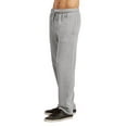 thumbnail image 3 of Men's Open Bottom Terry Sweatpants, Elastic Drawstring Waistband, H.Grey L, 3 of 4