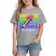 thumbnail image 1 of Camiseta de Manga Corta Linda para Niños Unisex Gráfica Tee de la Escuela de la Temporada, Camisetas de Manga Corta para Niñas, 1 of 9
