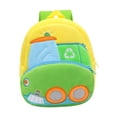 thumbnail image 4 of Mochila infantil con temática de vehículos de ingeniería, mochila, bolsa de lona, ​​correa ajustable Camión de saneamiento, 4 of 8