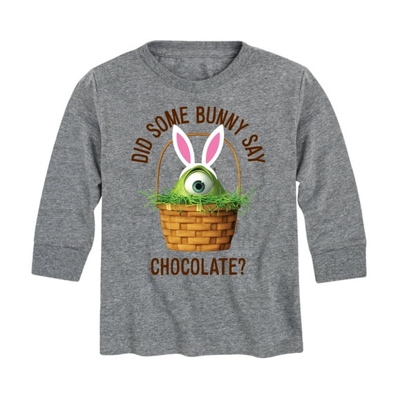 Monsters Inc - Did Some Bunny Say Chocolate - Toddler And Youth Long Sleeve Graphic T-Shirt