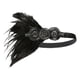 thumbnail image 3 of Diadema de los años 20, estilo Gran Gatsby, estilo Flapper, con plumas, para baile de graduación Negro, 3 of 8