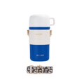 thumbnail image 1 of Advancent Frascos de vacío de 480ml, botella de agua térmica portátil para interiores y exteriores, jarra de taza de café con bebida de leche Teteras Azul, 1 of 6