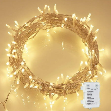 36ft 100 Led Battery Operated Lights With Automatic Timer For 36ft 100 Led Battery Operated Lights With Automatic Timer For Outdoor Garden Patio Lawn Party