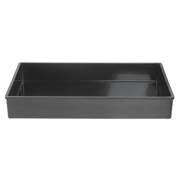 HUBERT® Serving Bowl Rectangular Black Plastic Melamine - 21" L x 13" W x 3" H