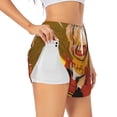thumbnail image 3 of Lsque Sml Jeffy Printed Women's Running Shorts with Liner Pockets,Elastic Quick Dry Workout Athletic Gym Yoga Shorts,Womens High Waist Shorts-XX-Large, 3 of 9