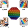 thumbnail image 4 of Paquete de piezas Máquina de burbujas de descompresión para niños educativos Música-Ocho lados-Arco iris MFZFUKR CPB-DE-WX607-7, 4 of 5