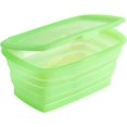 thumbnail image 1 of Fiambrera de silicona, caja Bento, contenedor de almacenamiento de alimentos plegable con tapa con Clip, 1 Uds., 1 of 5