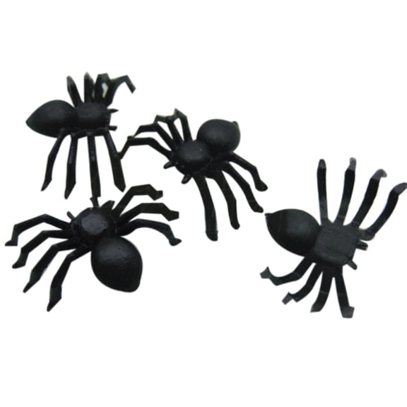 20 Pieces Halloween Realistic Plastic Spiders Decorations Fake Spiders Small Spider Toys Black Fake Spiders Halloween Prank Props for Halloween Home Party Decorations Outdoor Indoor Party Supplies