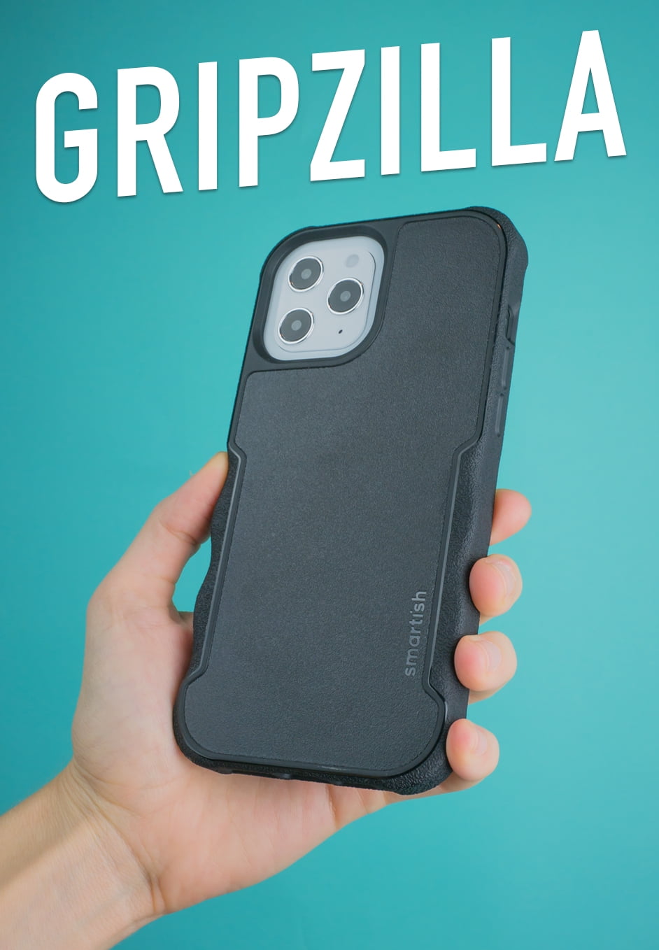 Smartish iPhone 12 Pro Max Armor Case - Gripzilla [Rugged + Protective] Slim Tough Grip Cover - Black Tie Affair