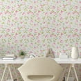 thumbnail image 3 of Ambesonne Flower Peel & Stick Wallpaper for Home, English Garden Vibes Roses, 13"x36", Eggshell Fawn and Soft Blue, 3 of 6