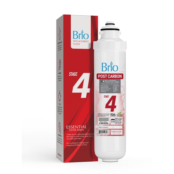 Brio Stage-4 Post-Carbon Coconut Carbon Replacement Water Filter