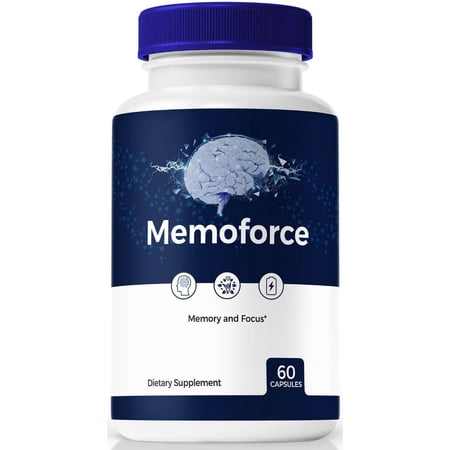 MemoForce Brain and Focus Pills – Premium Memo Force Tablets for Memory, Focus, and Cognitive Support, Memory Force Vitamins for Mental Clarity, 2024 Reviews (60 Capsules)