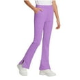 thumbnail image 2 of YTCAMLO Cotton Girl's Bootcut Sweatpants Casual Y2K Lounge Pants Elastic Waist Bell Bottoms with Pockets Flare Leggings Activewear, Purple 11-12 Years, 2 of 9