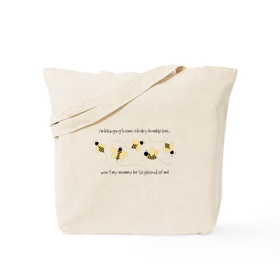 CafePress - Baby Bumble Bee Tote Bag - Unisex Canvas Tote Bag, Beige, 1-Piece