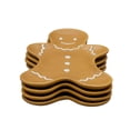 thumbnail image 4 of Holiday Time Gingerbread Man Appetizer Plates, 4-Pack, 4 of 8