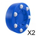 thumbnail image 1 of DYNWAVECA 2xDurable Roller Hockey Puck Pucks Training High Performance Slider Blue, 1 of 10