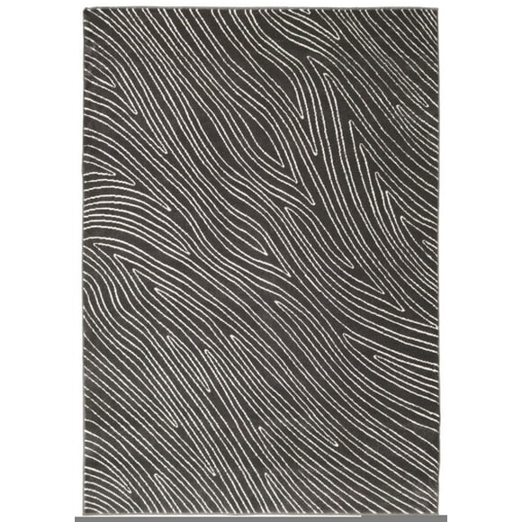 ECARPET Modern Area Rug for Dining Room, Living Room, Bedroom or Den Vector Grey