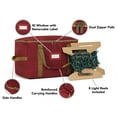 thumbnail image 3 of Covermates Keepsakes Christmas Light Storage Bag - Carrying Handles, ID Window - Holiday Storage, Red, 3 of 8