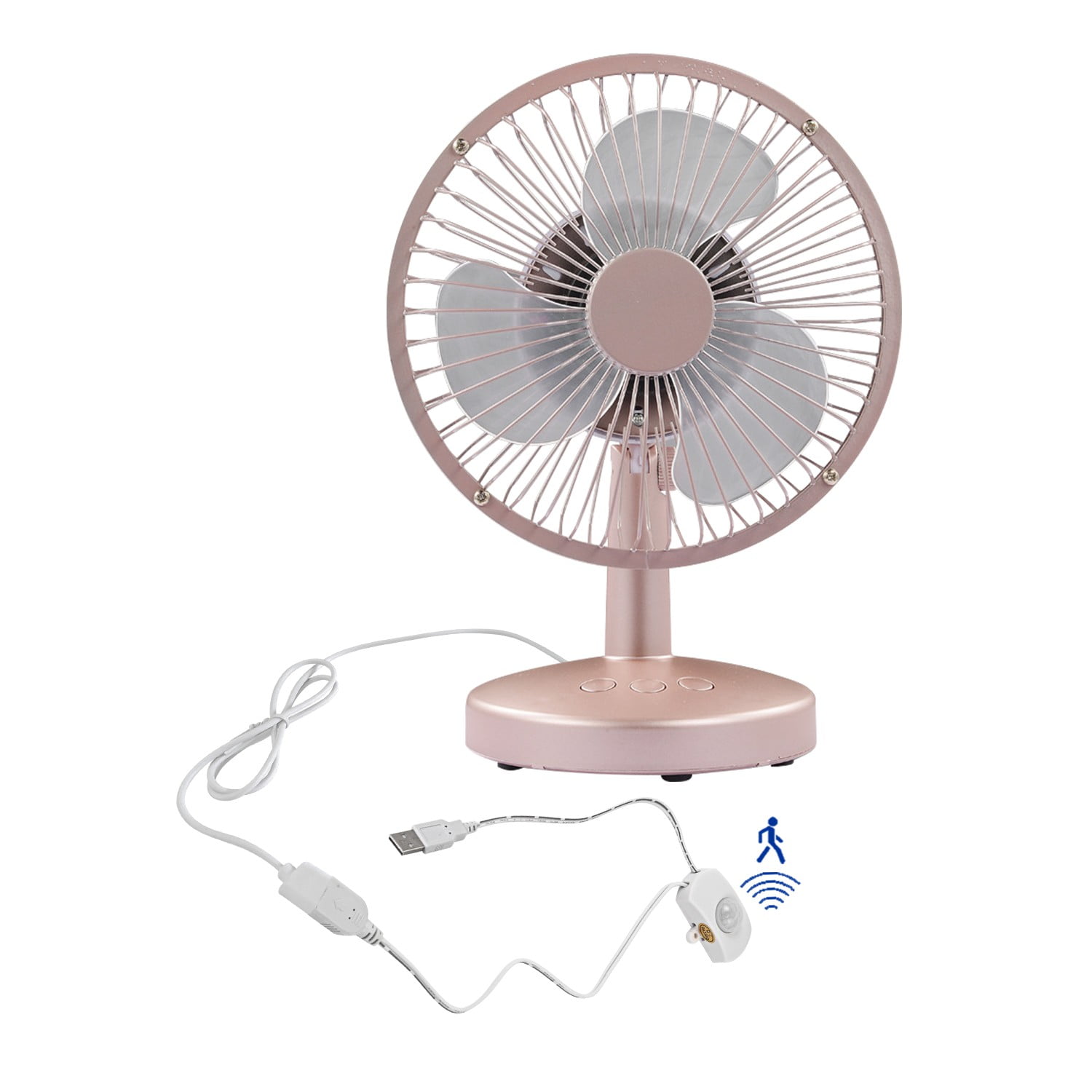 FSLiving 5V USBPowered Fan Cooling Air Fan Rotatable Powerful Fan with