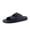 Black, variant on Nation Slip On Slides for Men with Adjustable Straps, Cushioned Footbed and Ridged Grip Outsole - Everyday Mens Sandals