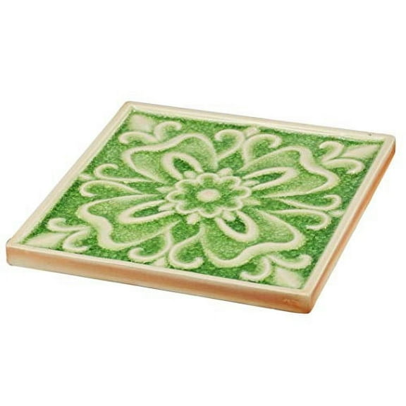 A&B Home Kelly Shamrock Decorate Plate-Color:Green,Style:Classic Vintage