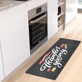 thumbnail image 6 of GZHJMY Happy Thanksgiving Day Bathroom Rug Mat,Soft and Absorbent Bath Mats Non-Slip Carpet Machine Washable Kitchen Mat for Bathroom, Tub and Shower 39x20in Carpet Runner, 6 of 7