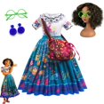 thumbnail image 5 of Disfraz de Encanto de Disney para niñas, vestido de princesa, traje de Cosplay Isabela Mirabel, Carnaval, Navidad, ropa de fiesta de cumpleaños, 5 of 5