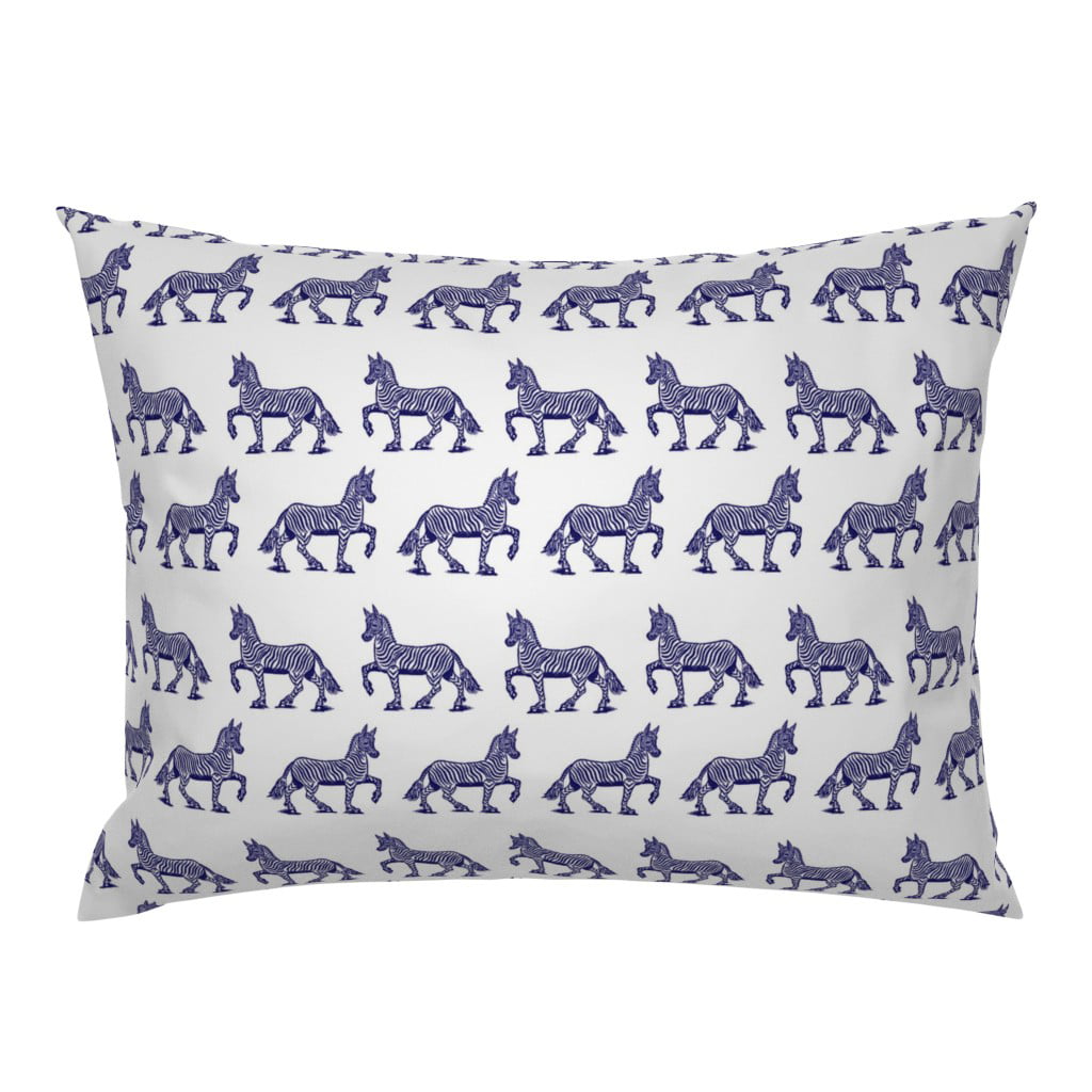 Moose Co Woodland Modern Nursery Decor Grey Pillow Sham by Roostery