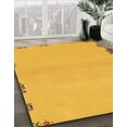 thumbnail image 2 of Ahgly Company Tapis d'Intérieur Carré Abstrait Orange, 7 Pieds Carré, 2 of 6