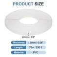 thumbnail image 2 of Cinta de borde de madera contrachapada Uxcell blanca prepegada, flexible, con adhesivo termofusible para restauración de muebles, 250 pies x 7/8 pulgadas, 2 of 7