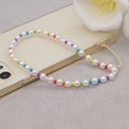 thumbnail image 2 of IBAOLEA Phone Beaded Strap Colorful Phone Charm Lanyard Wrist Strap, Smiley Face Star Shell Pearl Beaded Decoration for Keychain Phone Chain(13) 13, 2 of 7