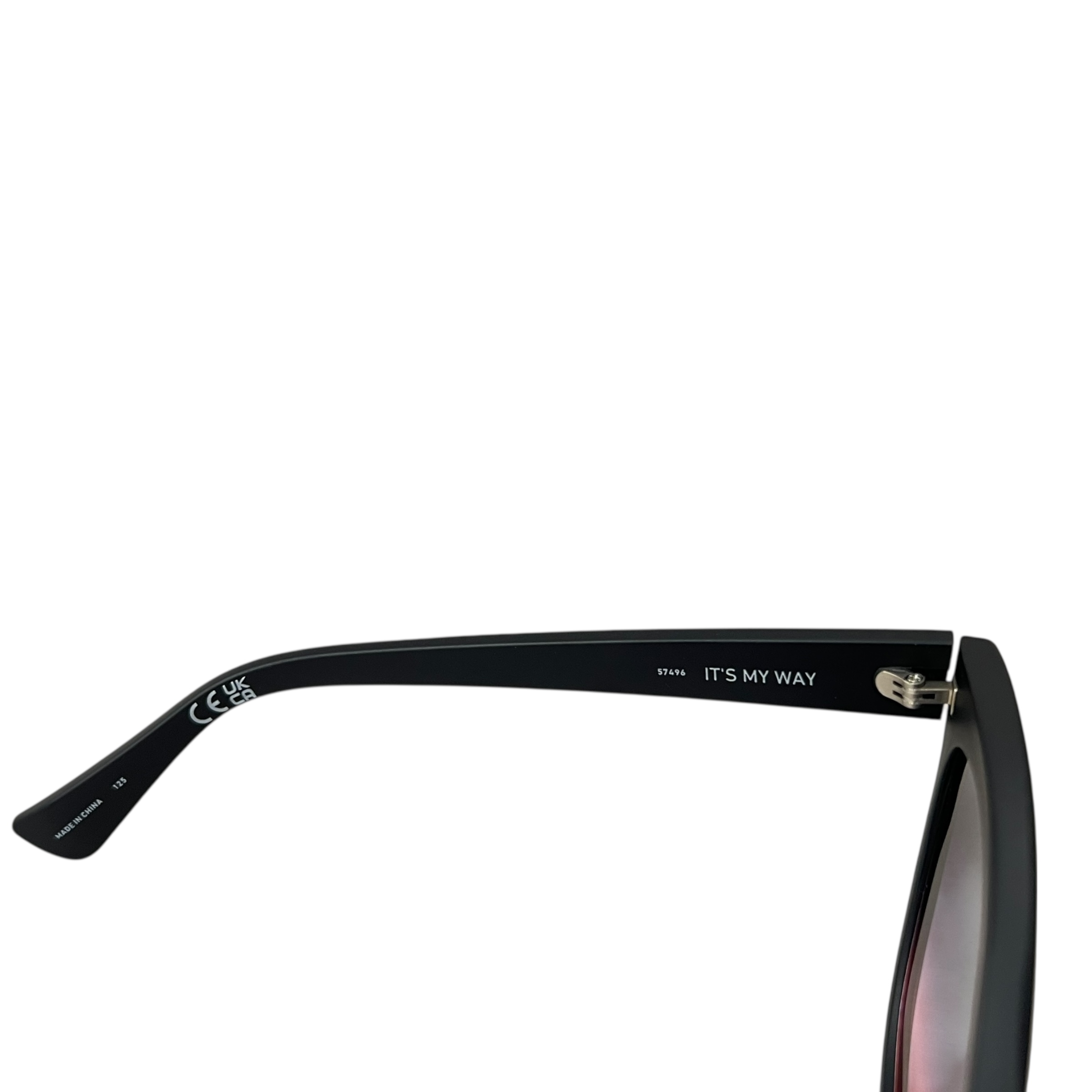 NEW Quay Australia It\'s My Way Cat Eye Sunglasses Matte Black Pink Ombre Fade Quay Australia It main image 3