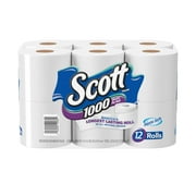 Scott 1000 Toilet Paper, 20 Rolls, 20,000 Sheets