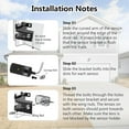 thumbnail image 5 of 41A5034 Garage Door Sensor with Brackets, Replacement for Liftmaster Chamberlain Craftsman Garage Door Sensors, Safety Sensor Beam Compatible with Liftmaster Chamberlain Craftsman Garage Door openers, 5 of 7