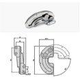 thumbnail image 3 of Set of 2 90-Degree Concealed Hinges for Industrial Equipment Cabinets - Fixed Carbon Steel, 3 of 5