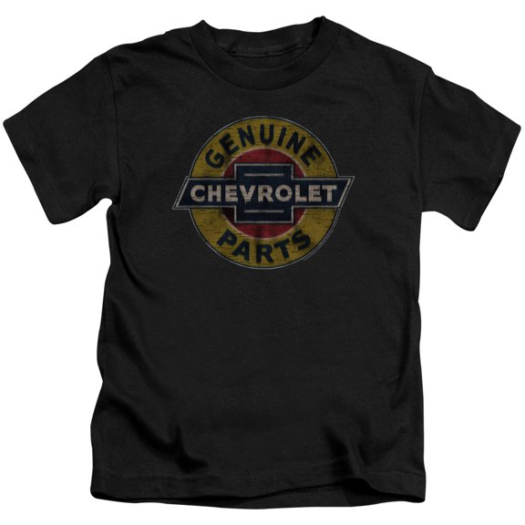Chevrolet Genuine Chevy Parts Distressed Sign S/S Juvenile 18/1 T-Shirt Black(5/6)