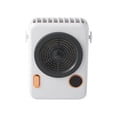 thumbnail image 2 of Ventilador para colgar en el cuello Ventilador recargable eléctrico digital LED Enfriador de forma de cámara portátil ajustable, Blanco Advancent HA004178-01B, 2 of 6