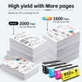 thumbnail image 4 of 952XL 952 XL Ink Cartridges Compatible for 952 952XL 2 Pack for OfficeJet Pro 8710 7740 8720 8210 8715 8702 7720 8730 8740 8216 8725 8700 (2 x Black), 4 of 7